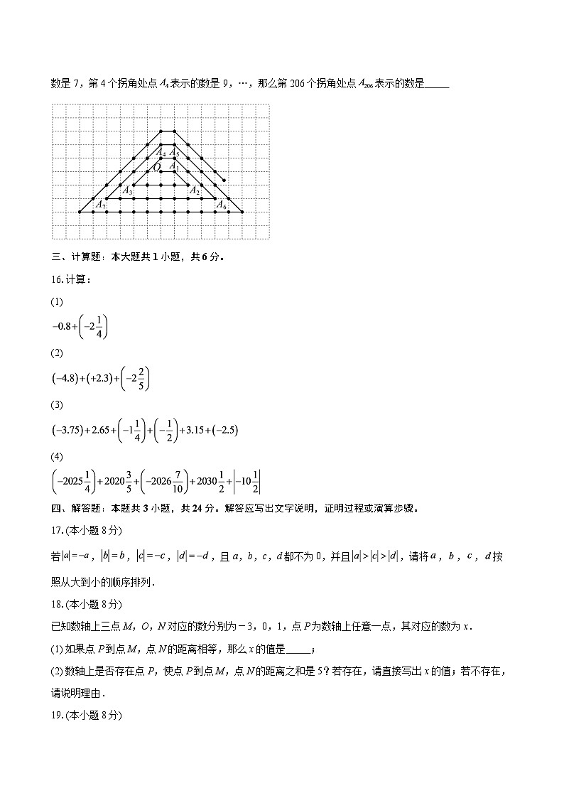 2025-2026学年重庆市鲁能巴蜀中学校上学期9月月考七年级数学试题-自定义类型第3页