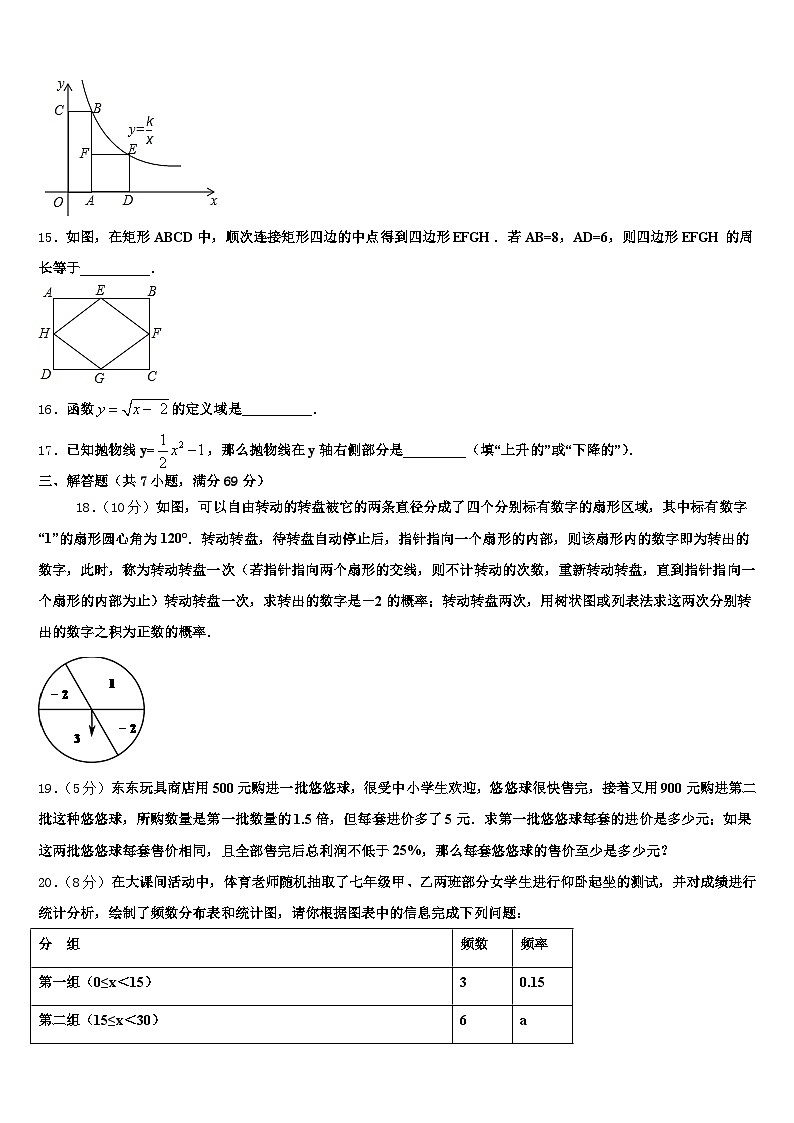 那曲县2025届中考数学模拟预测试卷含解析第3页