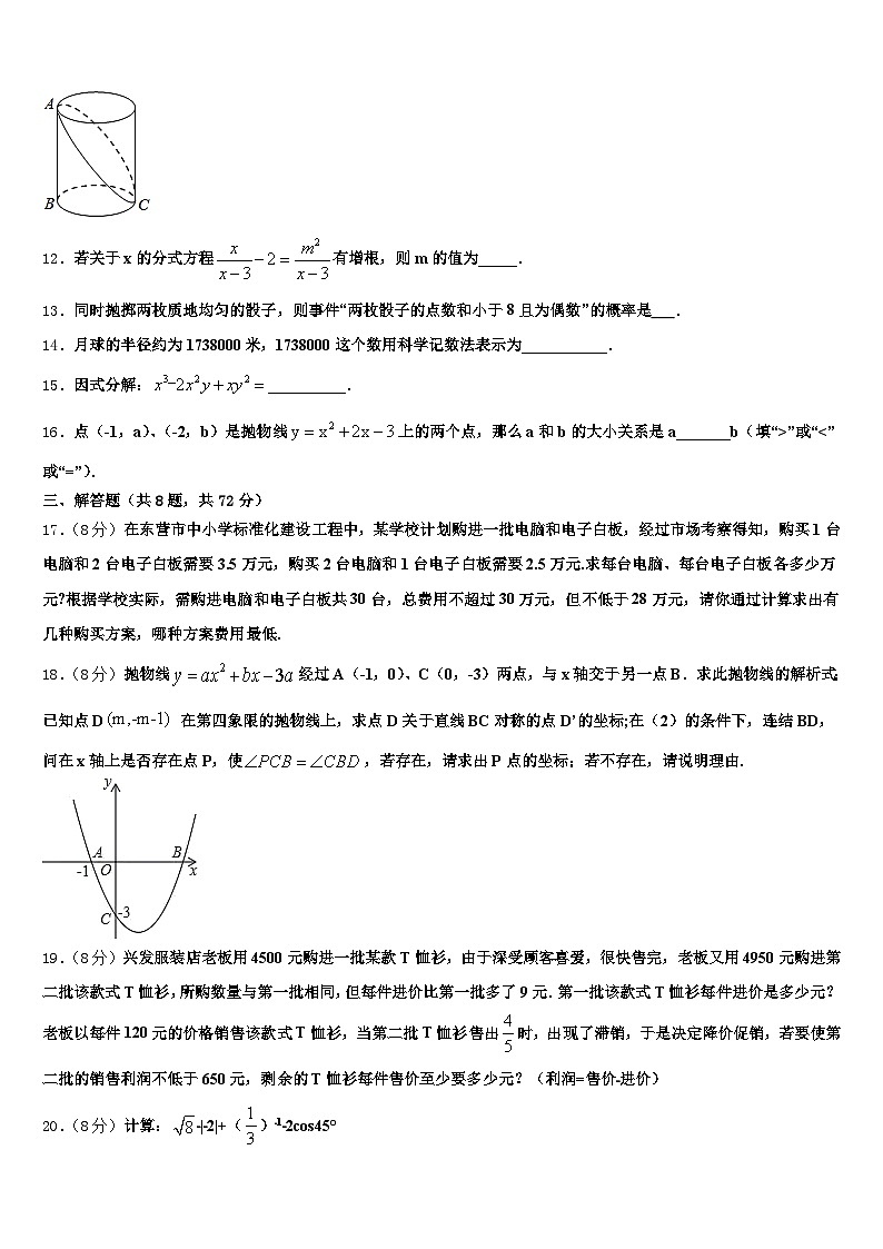 安庆市桐城市2025年中考数学模拟试题含解析第3页