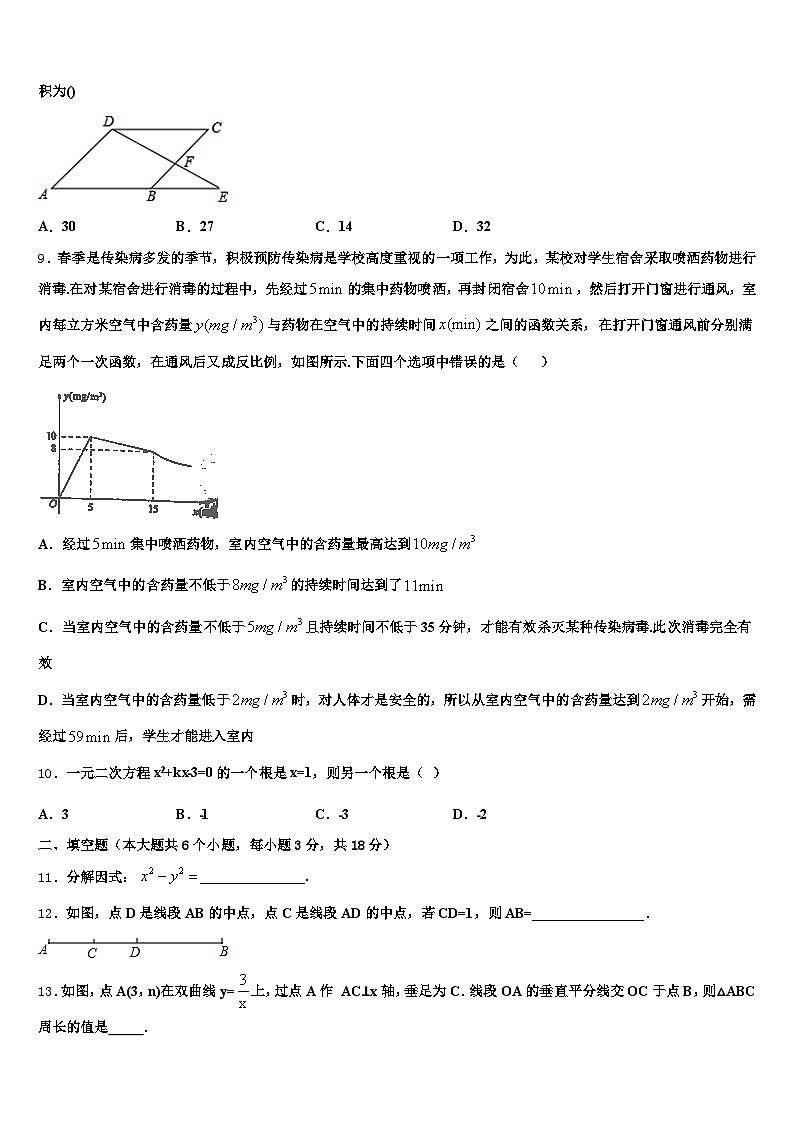 凉山彝族自治州美姑县2025年中考数学仿真试卷含解析第2页