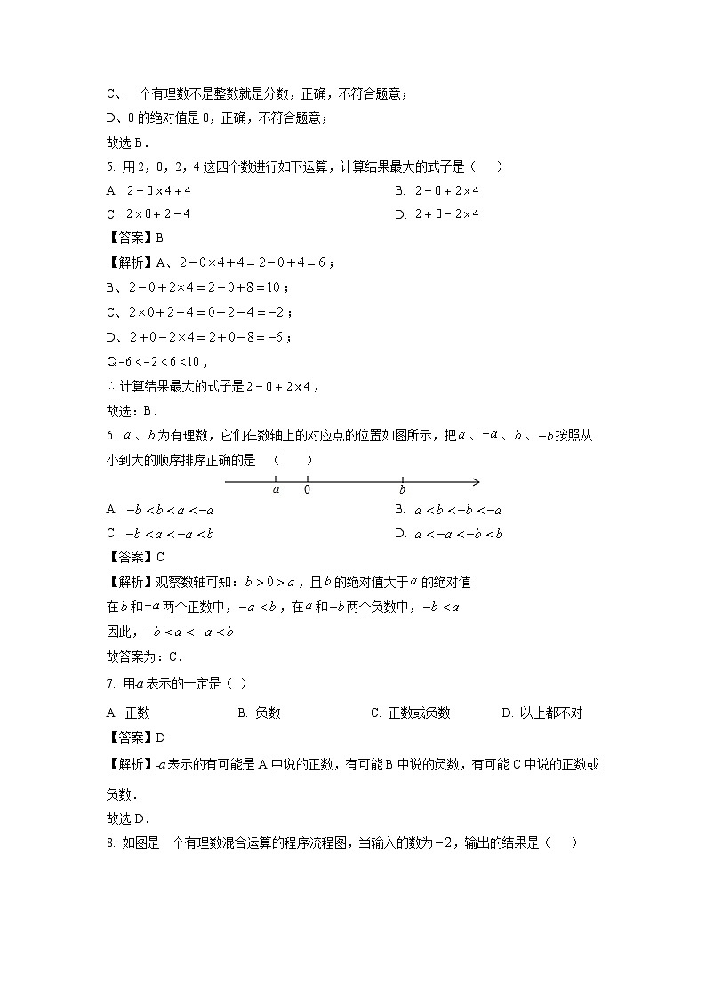 浙江省宁波市慈溪名校2025-2026学年七年级上学期月考数学试卷（解析版）第2页
