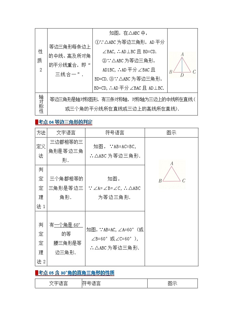 专题09 等腰三角形（word）2025-2026学年八上数学人教版2024期中复习学案知识点+习题（解析版）第3页