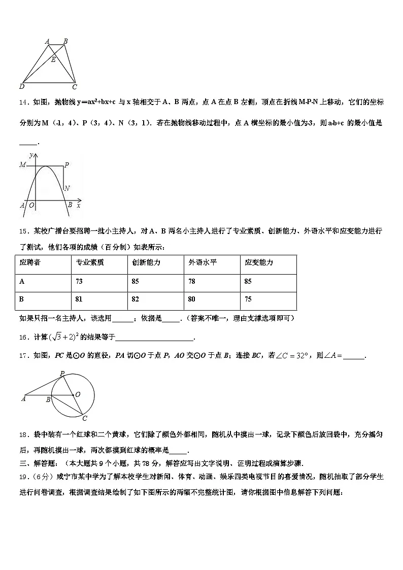 上海市浦东新区2025届中考数学最后冲刺模拟试卷含解析第3页