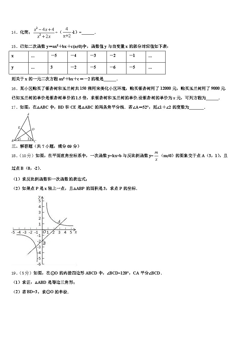 丽江地区华坪县2025届中考押题数学预测卷含解析第3页