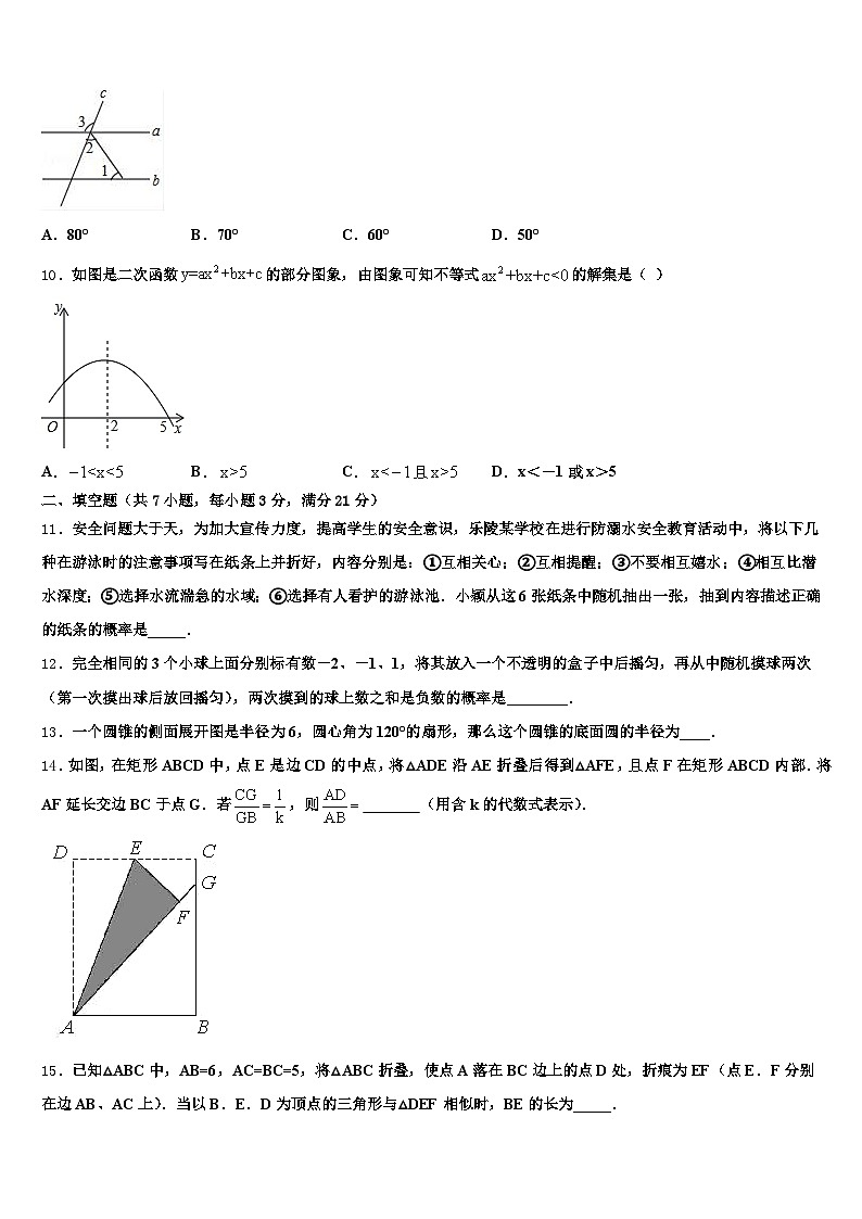 哈尔滨市阿城区2024-2025学年中考数学四模试卷含解析第3页