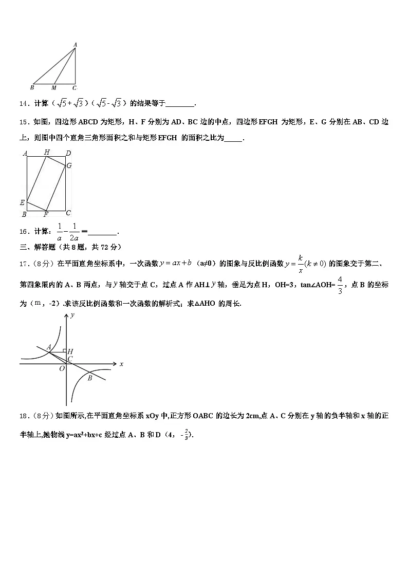 会泽县2025届中考数学模拟试题含解析第3页