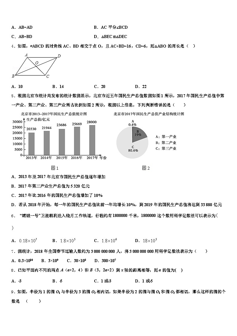 湖南省益阳市沅江市2024-2025学年中考数学模拟试题含解析第2页