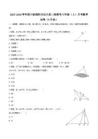 2025-2026学年四川省绵阳市北川县三校联考八年级（上）月考数学试卷（9月份）-自定义类型