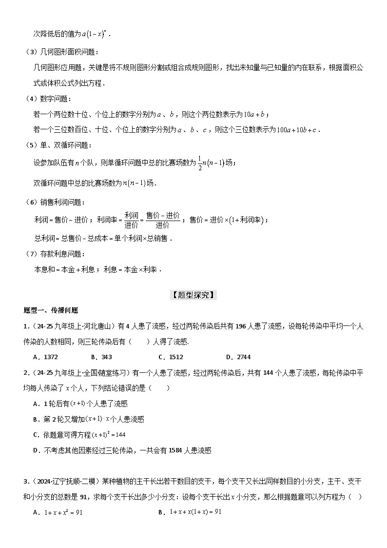 21.3 实际问题与一元二次方程 原卷版第2页
