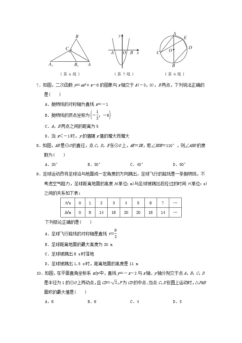 2025秋九年级数学上学期期末学情评估卷（附解析人教版）第2页