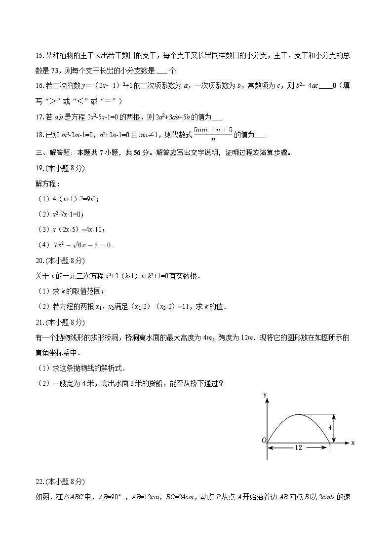 2025-2026学年四川省绵阳市东辰学校九年级（上）开学数学试卷-自定义类型第3页