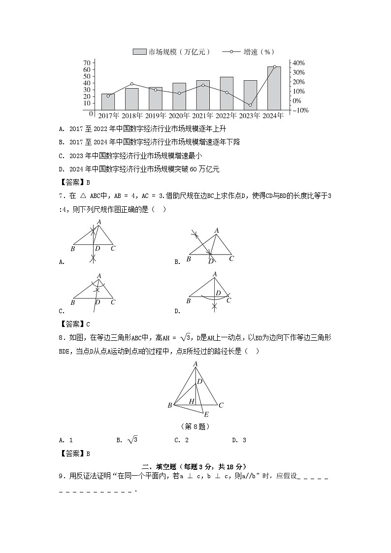 吉林省2025八年级数学上学期期末学情评估卷二（附解析华东师大版）第2页