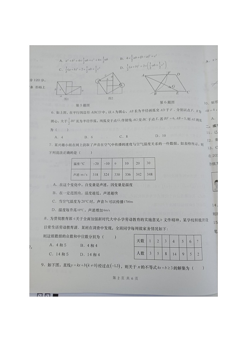 湖南省长沙市浏阳市2023-2024学年八年级下学期7月期末数学试题第2页
