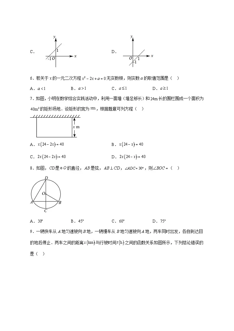 【中考数学】2025年新疆维吾尔族自治区试卷【附解析】第2页