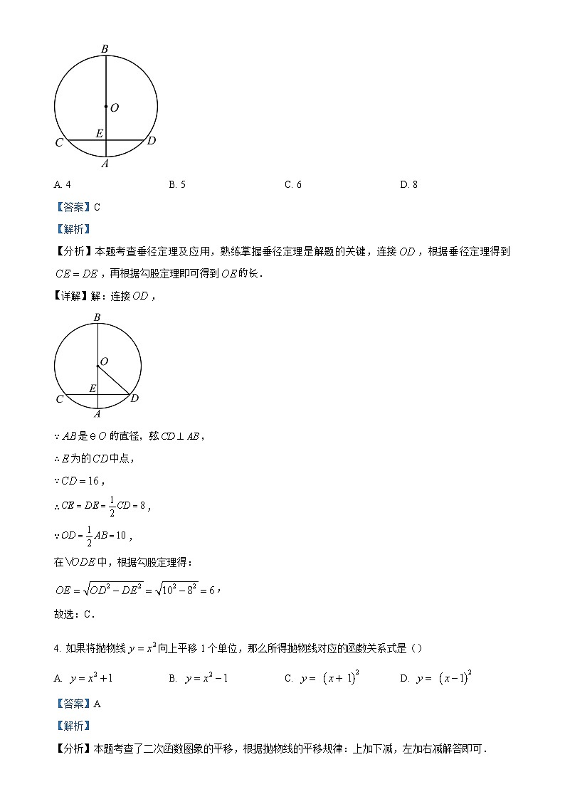 安徽省六安市霍山县文峰学校2024—-2025学年上学期期末抽测九年级数学试题（解析版）-A4第2页