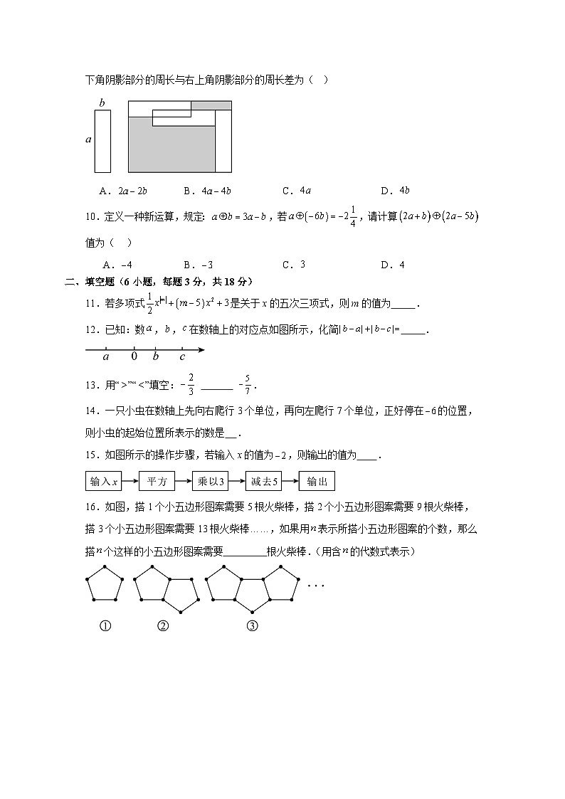 人教版2025—2026学年七年级上册数学期中考试自我测试卷第2页