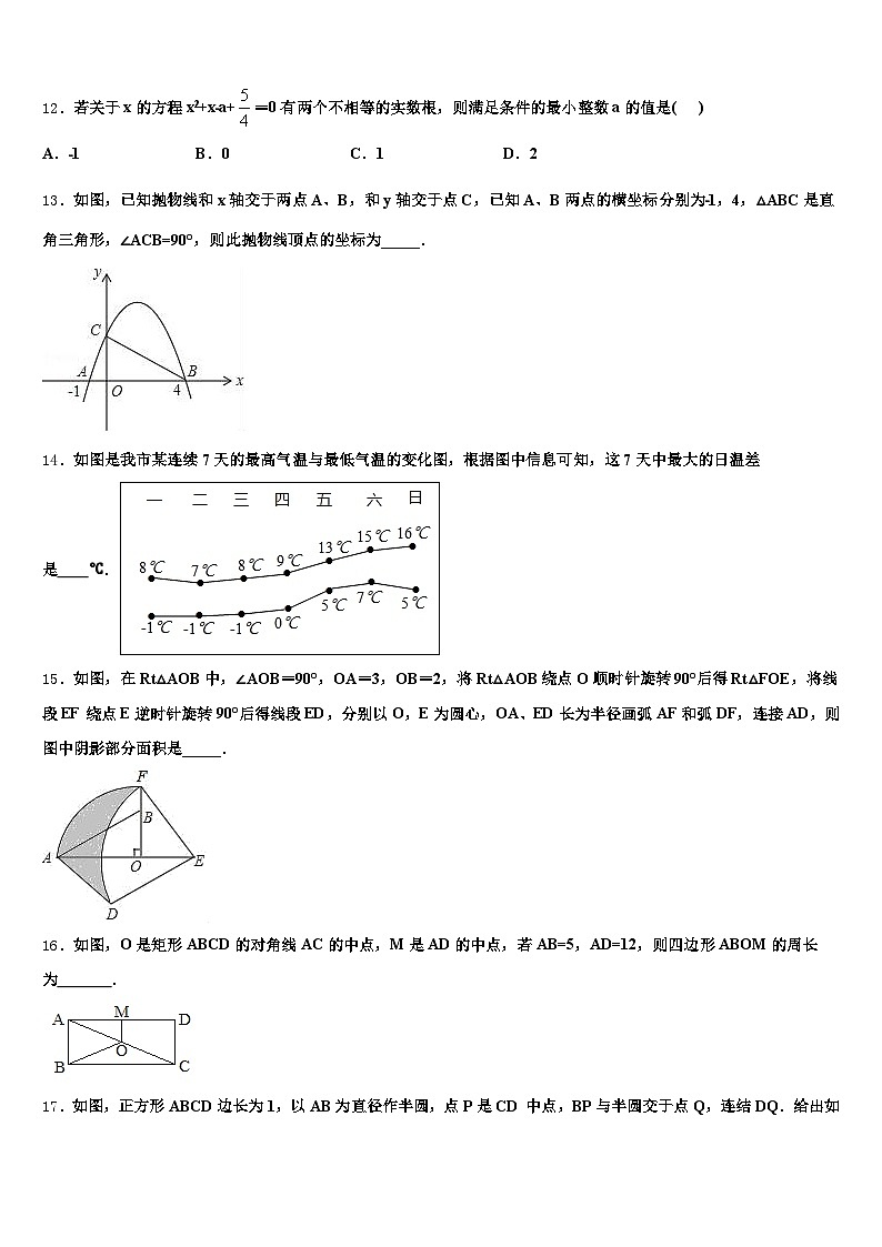 2025届宁夏中 卫 市沙坡头区中考数学模拟预测试卷含解析第3页