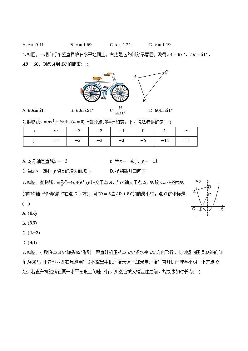 2025-2026学年山东省烟台市龙口市九年级（上）期中数学试卷（五四学制）第2页
