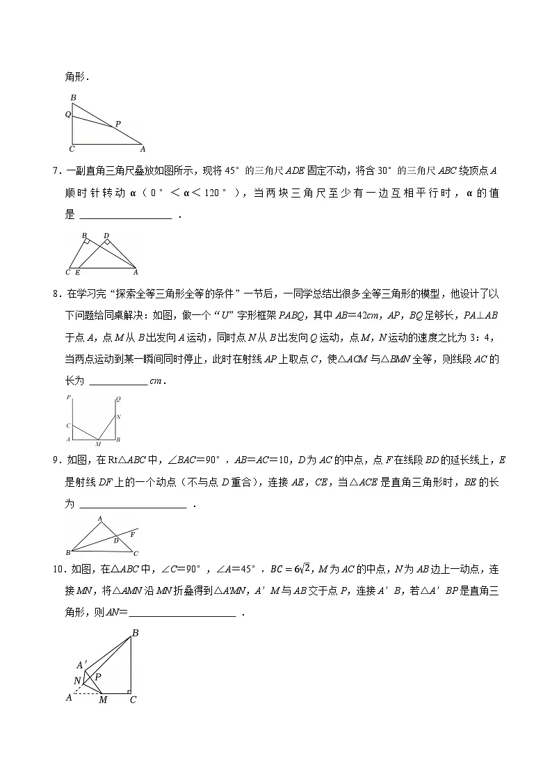 2026年中考数学一轮复习考点训练+：直角三角形分类讨论第2页