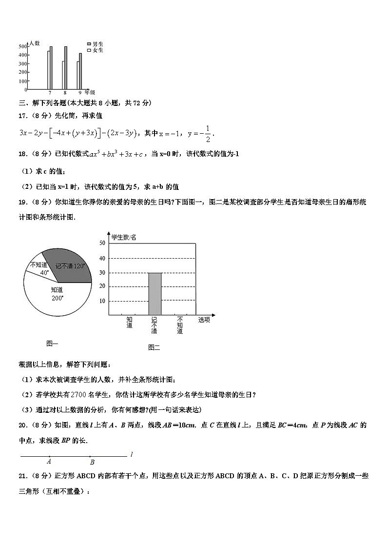 2026届安徽省宣城市中学七年级数学第一学期期末考试试题含解析第3页