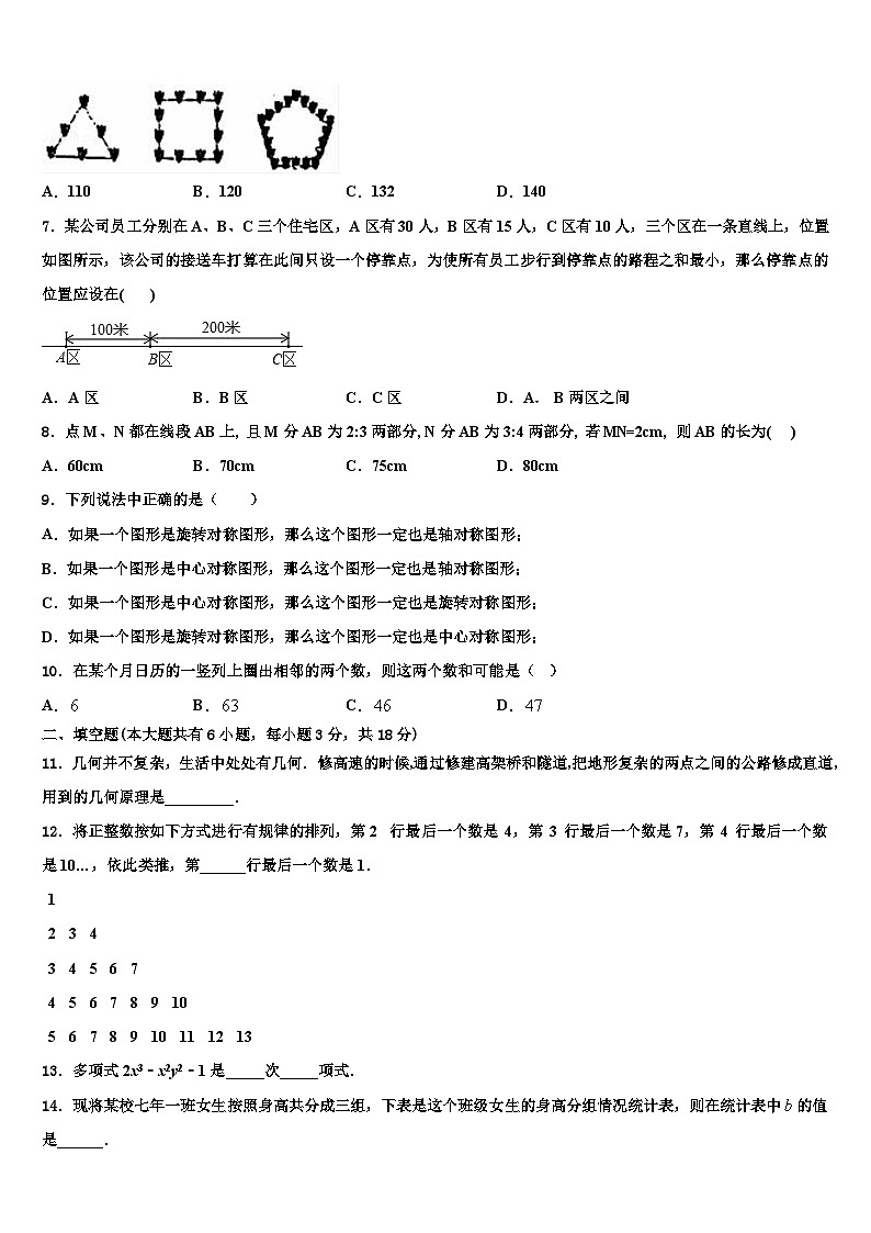 2026届东北师大附中净月实验学校七年级数学第一学期期末质量跟踪监视试题含解析第2页