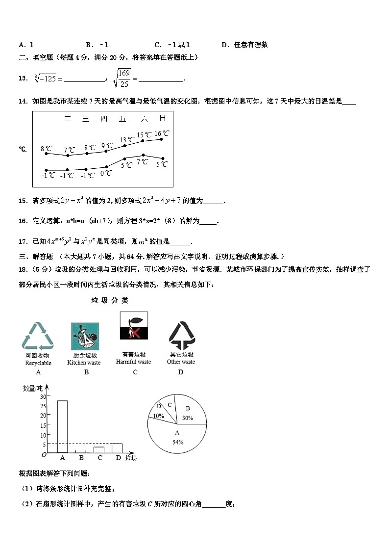 2026届福建省福州市鼓楼区福州屏东中学七年级数学第一学期期末考试模拟试题含解析第3页