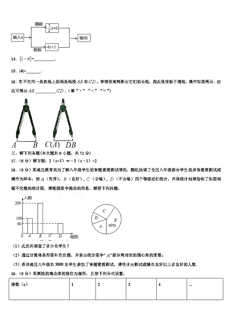 2026届福建省仙游县七年级数学第一学期期末综合测试试题含解析第3页