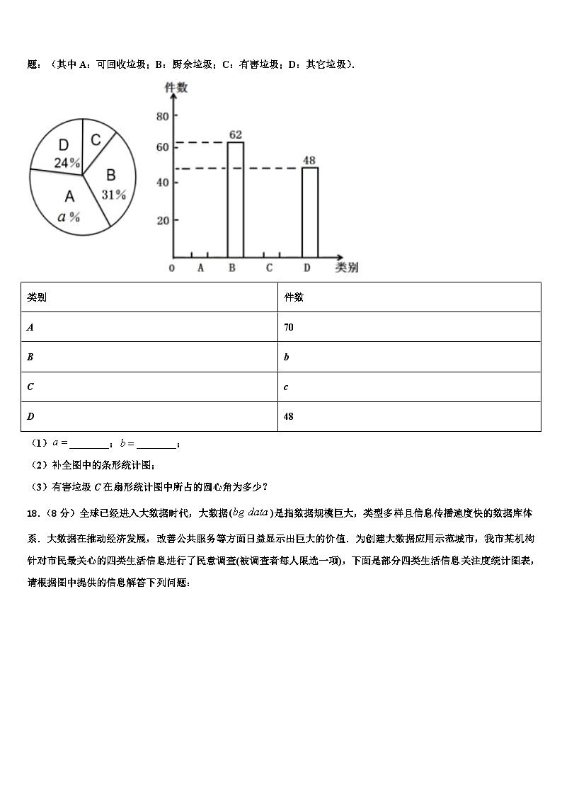 2026届甘肃省武威市第十七中学数学七年级第一学期期末经典模拟试题含解析第3页