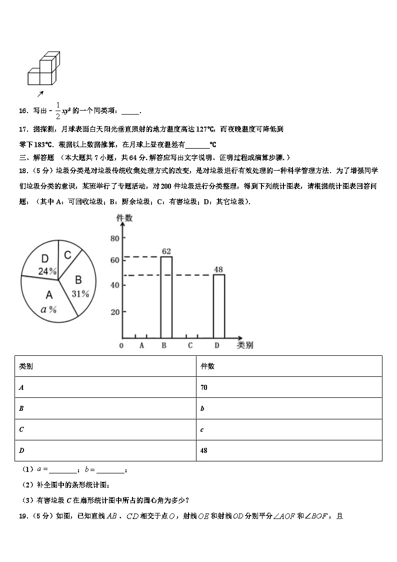2026届广东省广州市荔湾区数学七年级第一学期期末达标检测试题含解析第3页