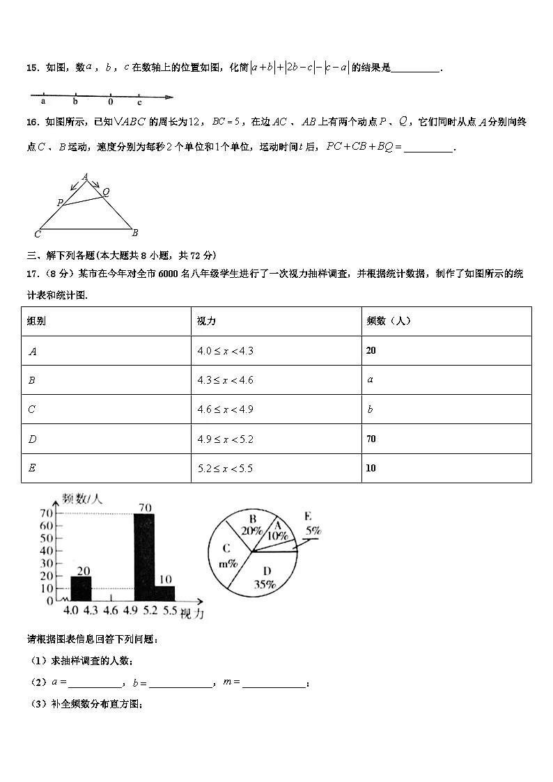 2026届广东省佛山市顺德区碧桂园学校数学七年级第一学期期末监测模拟试题含解析第3页