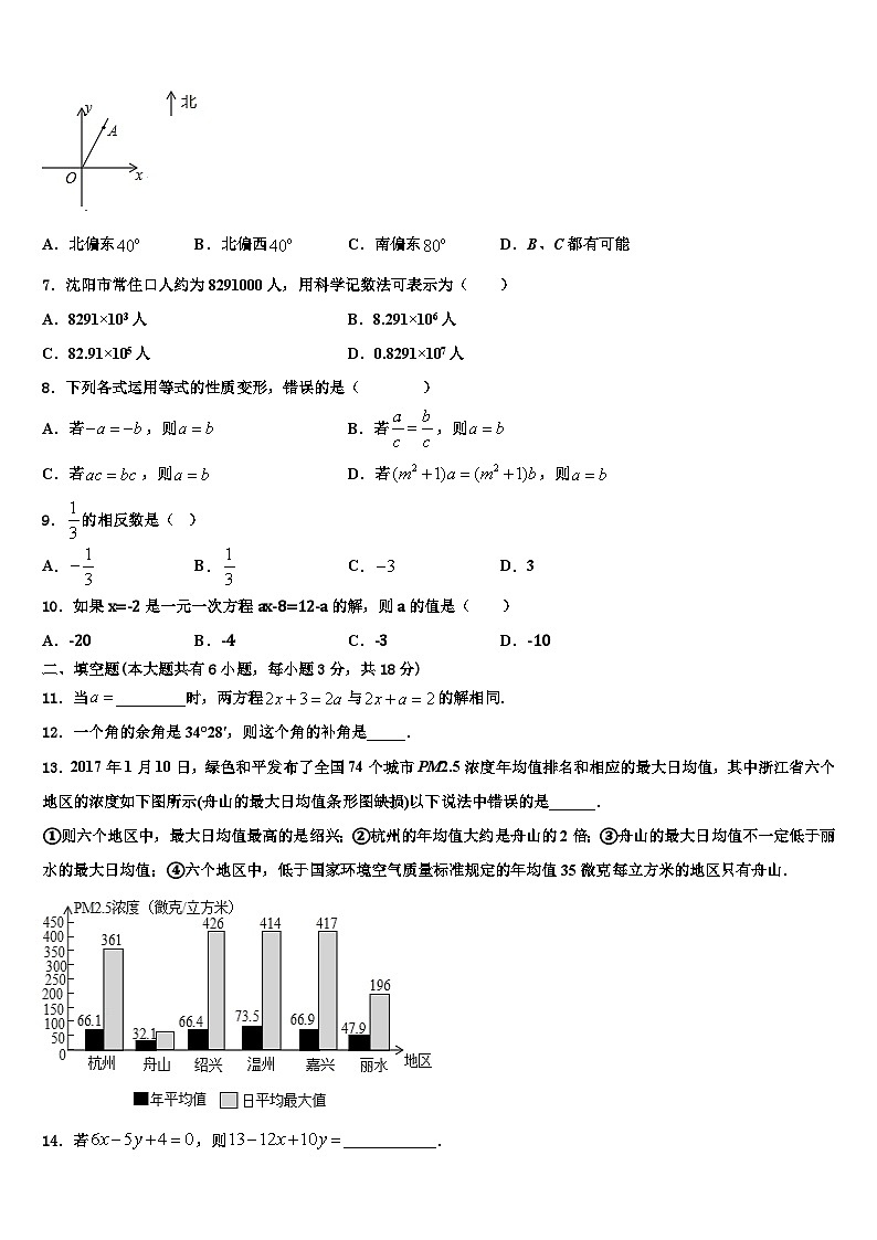2026届广东省揭阳市揭阳岐山中学数学七上期末质量跟踪监视试题含解析第2页