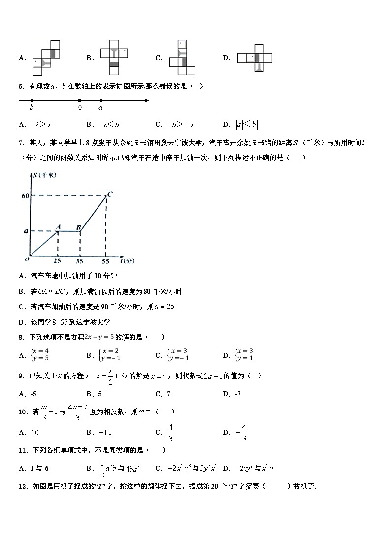 2026届广东省揭阳市名校数学七上期末监测模拟试题含解析第2页