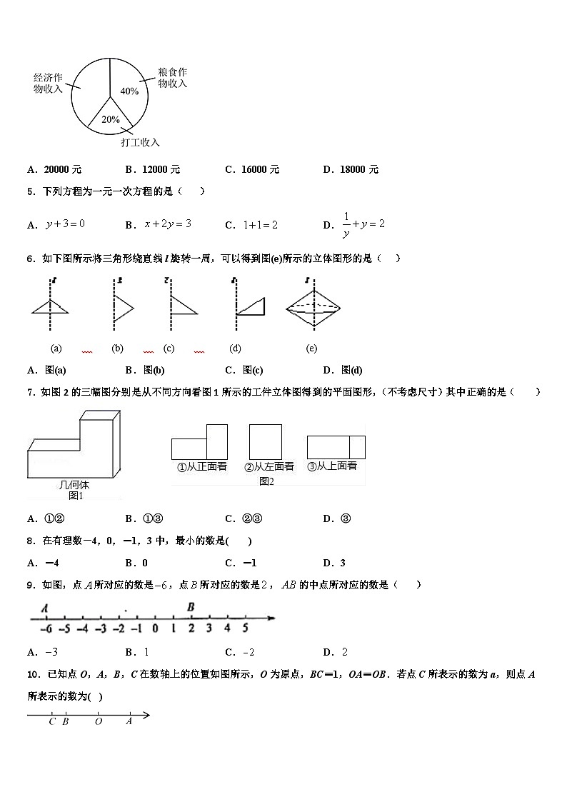 2026届广东省汕头潮阳区五校联考数学七上期末检测模拟试题含解析第2页