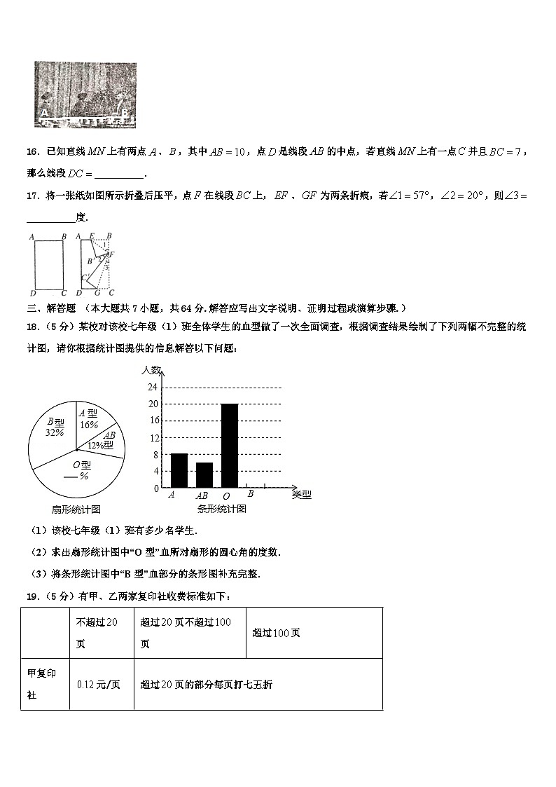 2026届广西壮族自治区河池市凤山县数学七上期末经典试题含解析第3页