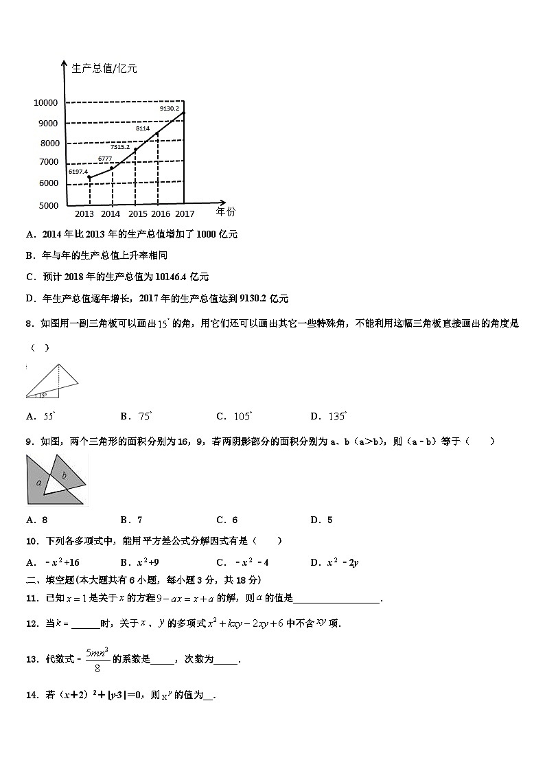 2026届河北省邯郸市永区数学七年级第一学期期末质量检测模拟试题含解析第2页