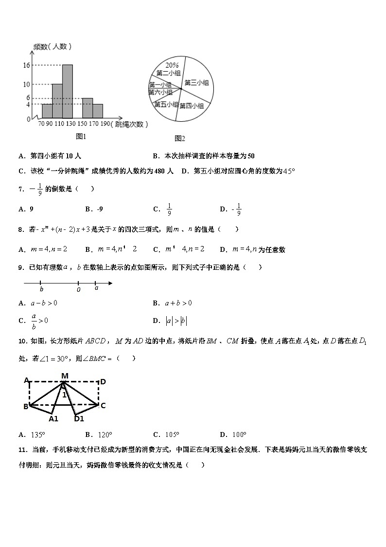 2026届河南省柘城县七年级数学第一学期期末达标测试试题含解析第2页