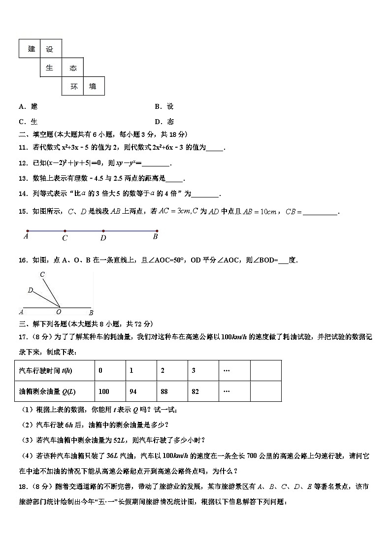 2026届河南省宝丰县联考数学七年级第一学期期末教学质量检测试题含解析第3页
