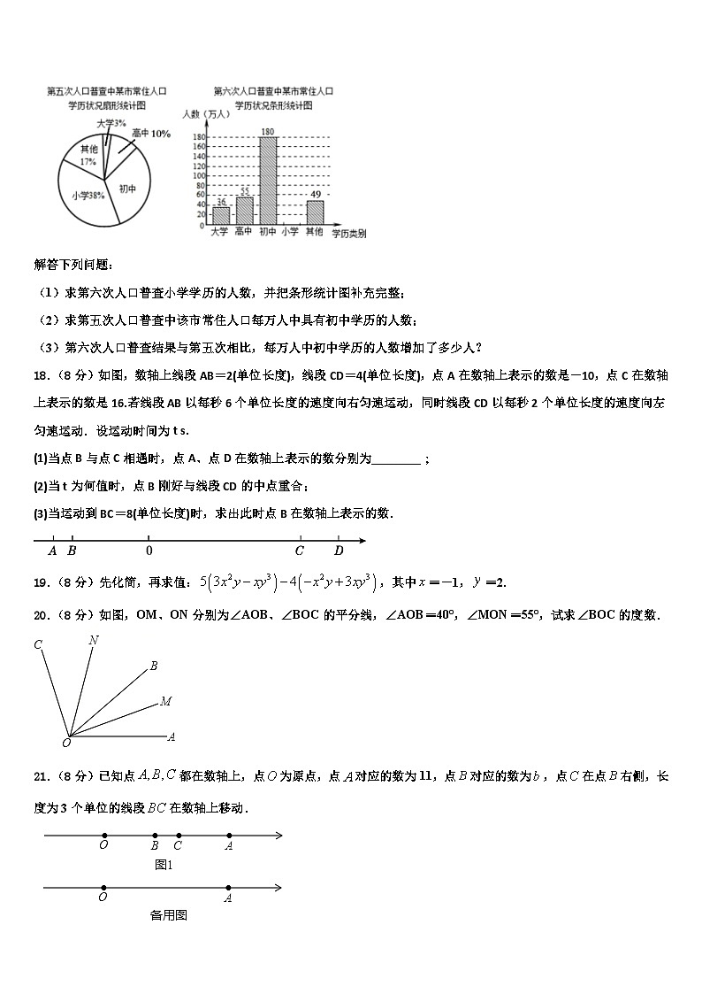 2026届黑龙江省安达市四平中学七年级数学第一学期期末质量检测模拟试题含解析第3页