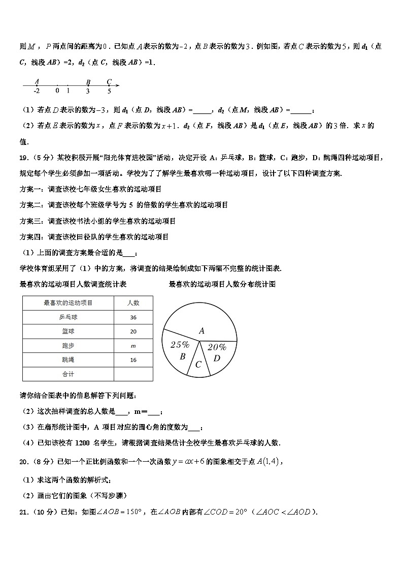 2026届黑龙江省哈尔滨市尚志市田家炳中学数学七上期末经典试题含解析第3页