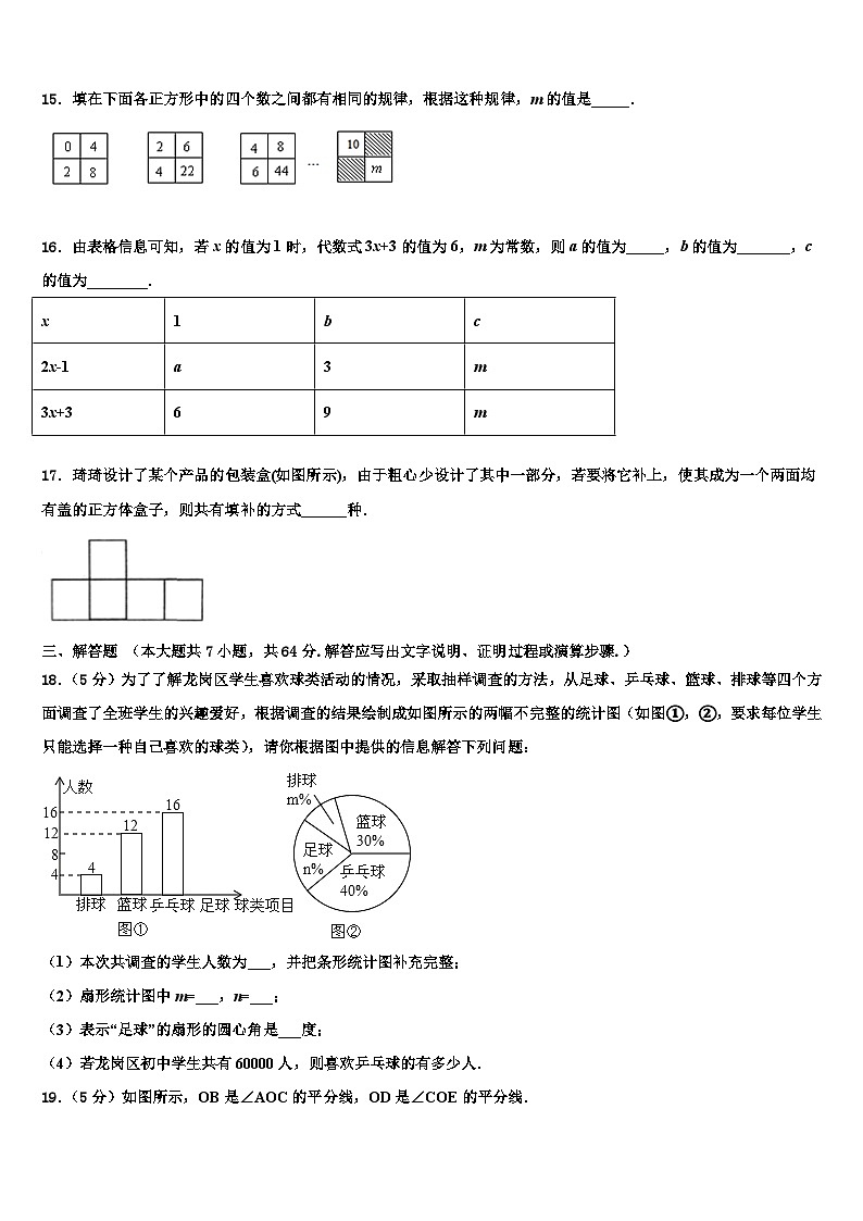 2026届湖北省武汉实验外国语学校数学七年级第一学期期末调研模拟试题含解析第3页