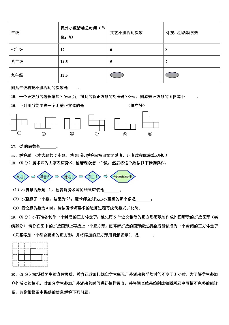 2026届江苏省无锡市凤翔中学七年级数学第一学期期末学业质量监测模拟试题含解析第3页