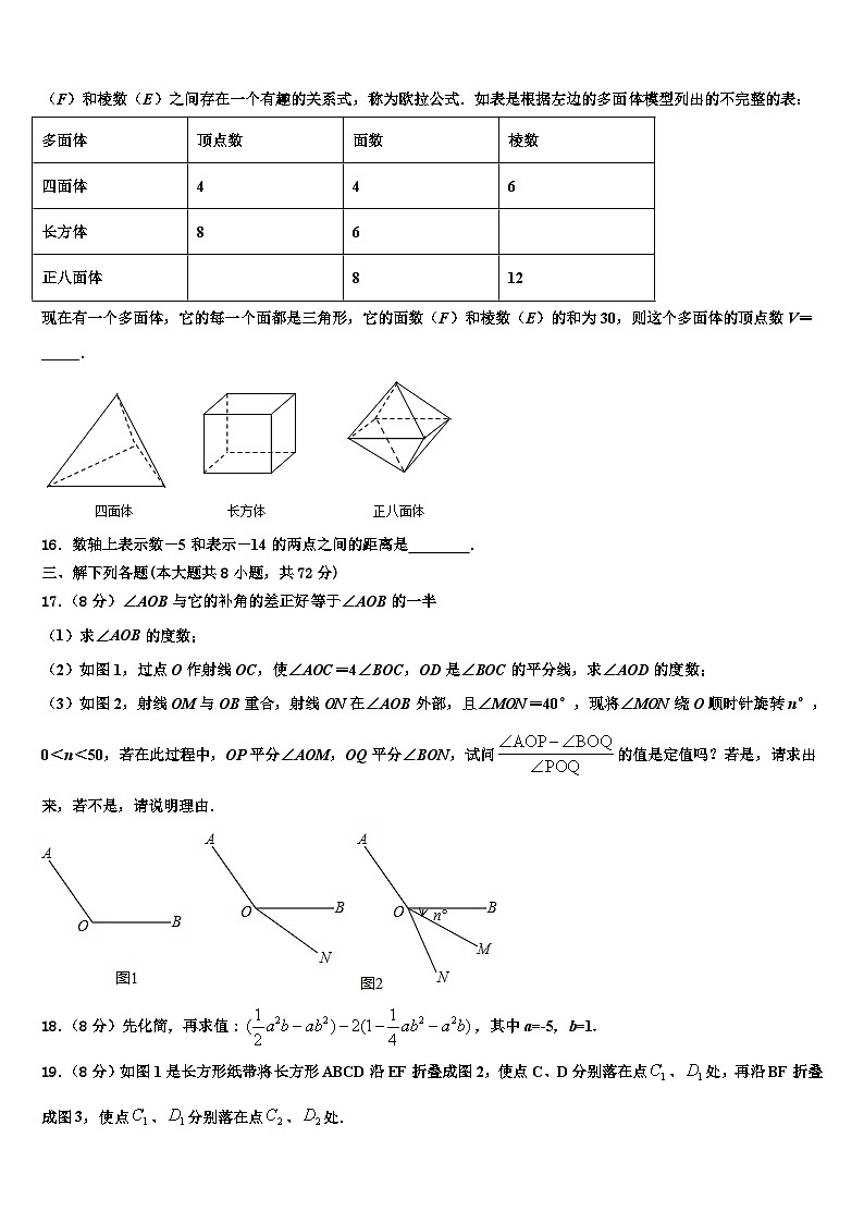 2026届江苏省盐城市亭湖区数学七年级第一学期期末达标测试试题含解析第3页