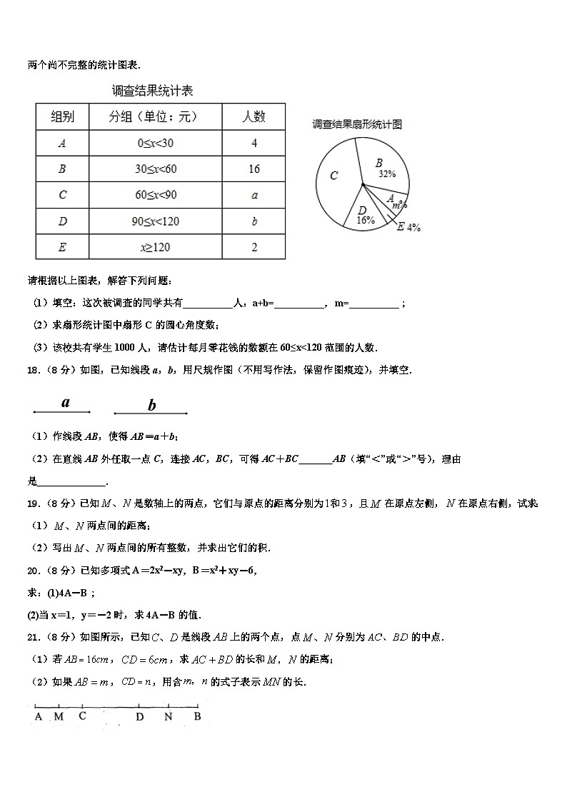 2026届江西省抚州市金溪县数学七年级第一学期期末达标测试试题含解析第3页