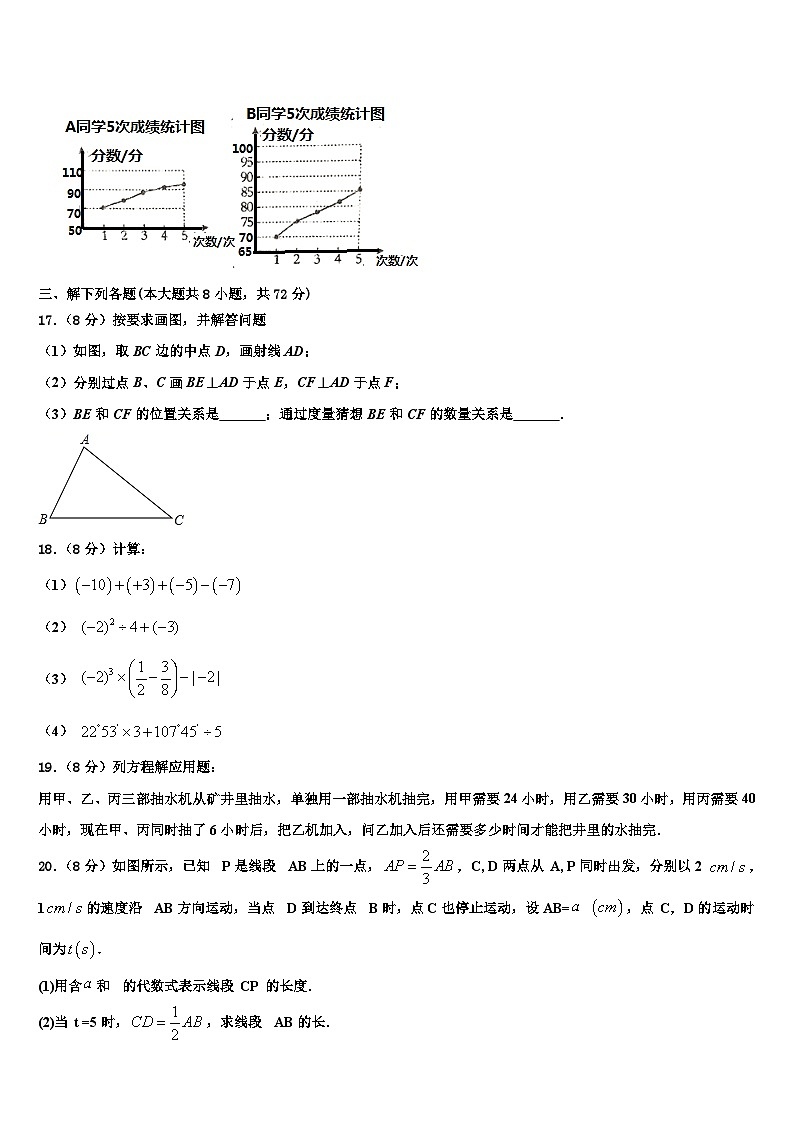 2026届江苏省徐州市睢宁县数学七年级第一学期期末学业水平测试模拟试题含解析第3页