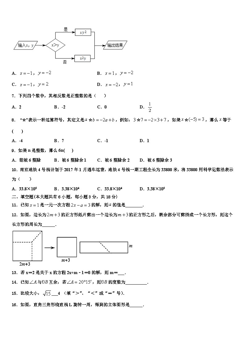 2026届江苏省镇江市江南学校数学七上期末复习检测模拟试题含解析第2页