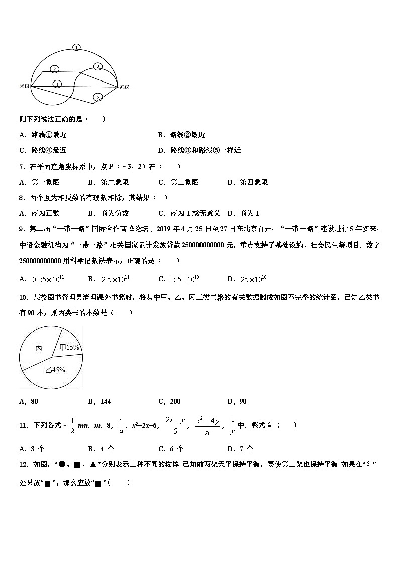 2026届江西省吉安永新县联考数学七年级第一学期期末复习检测模拟试题含解析第2页