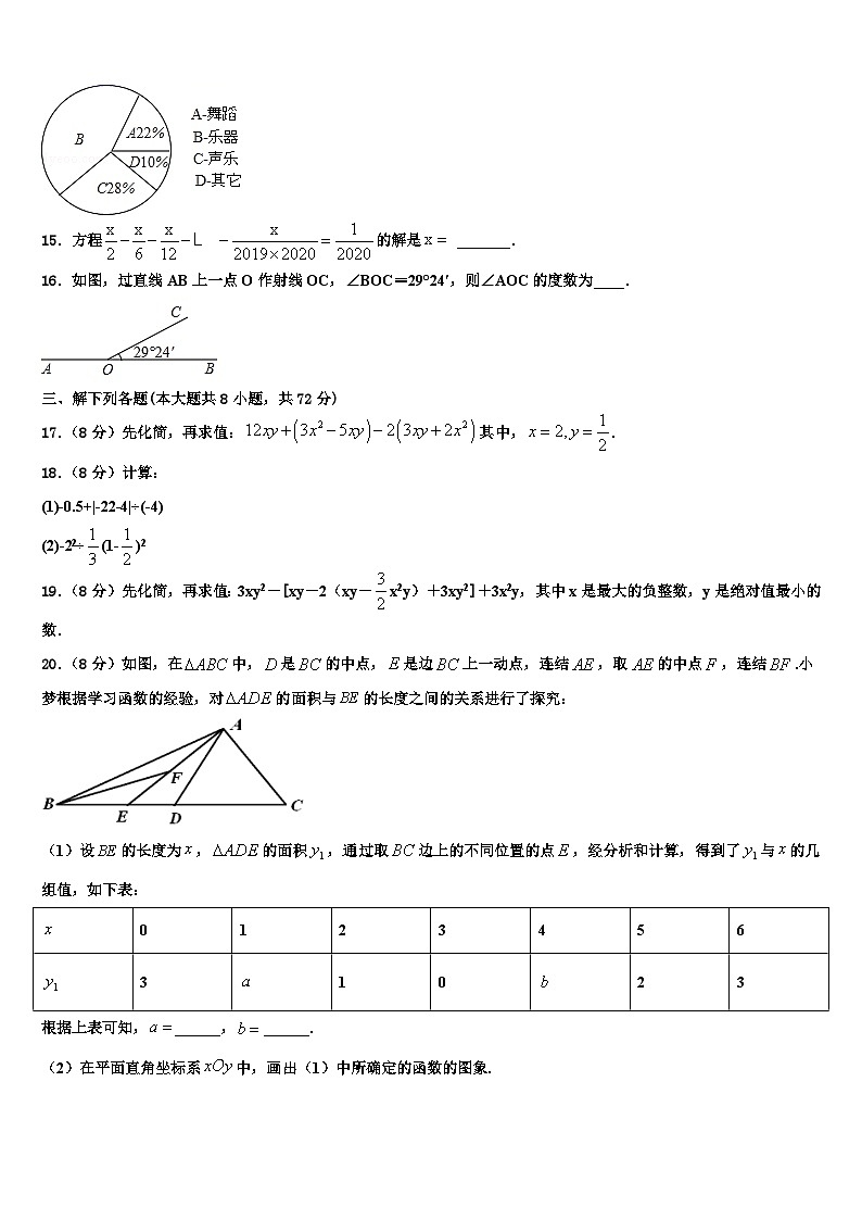 2026届辽宁省丹东市第五中学数学七上期末预测试题含解析第3页