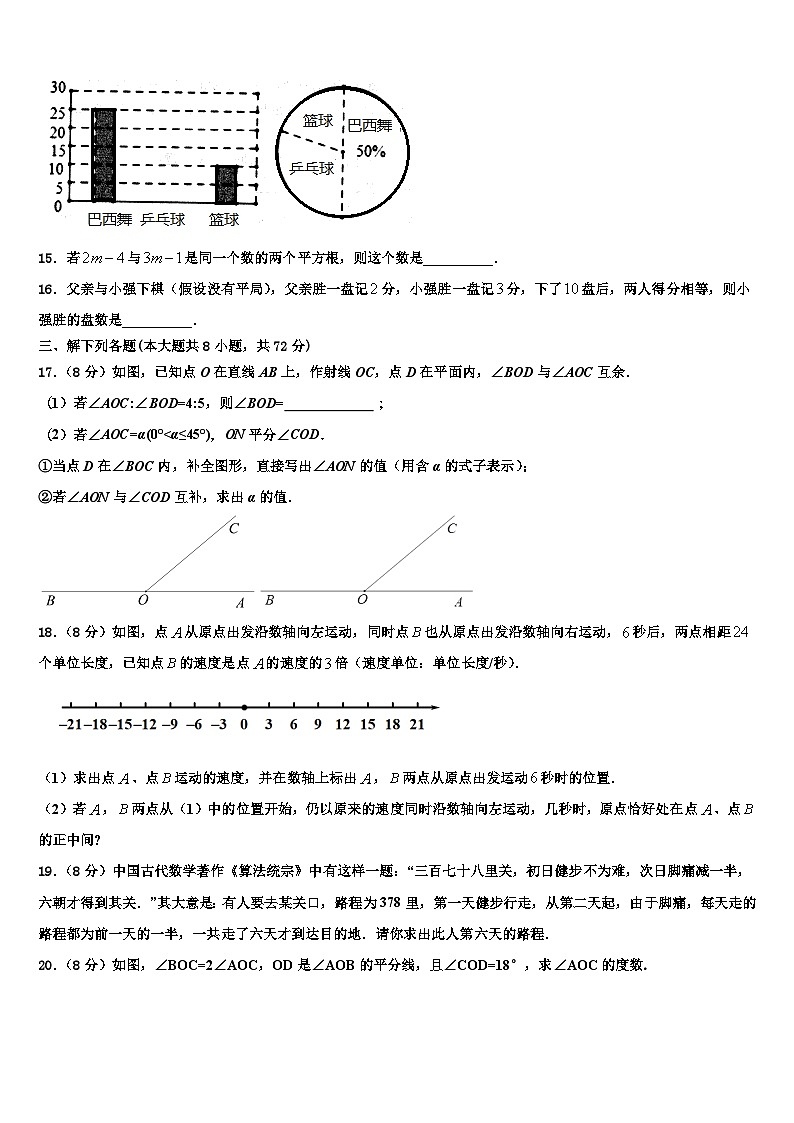 2026届内蒙古巴彦淖尔临河区四校联考七年级数学第一学期期末调研试题含解析第3页