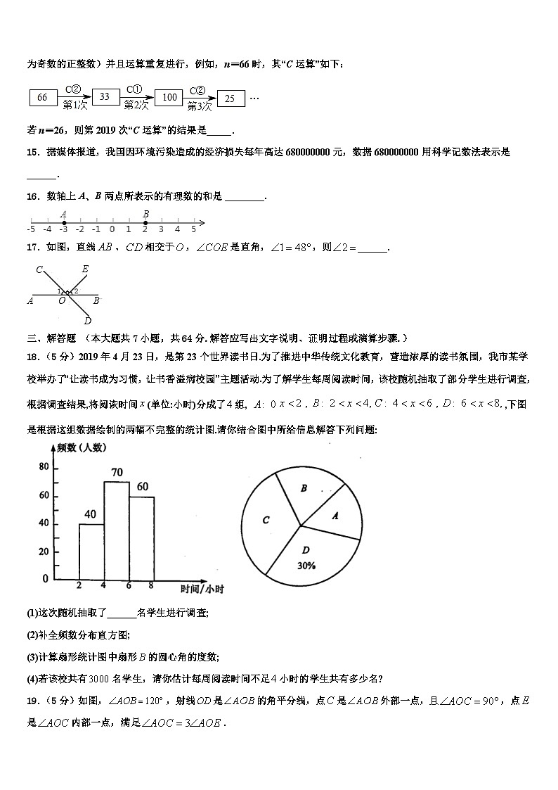 2026届内蒙古自治区赤峰市翁牛特旗乌丹第三中学七年级数学第一学期期末质量检测模拟试题含解析第3页