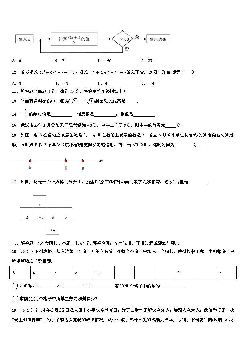 2026届山东菏泽市曹县数学七上期末检测试题含解析第3页